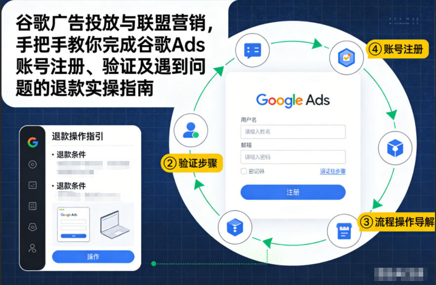 谷歌广告投放与联盟营销，手把手教你完成谷歌Ads账号注册、验证及遇到问题的退款实操指南-资源云