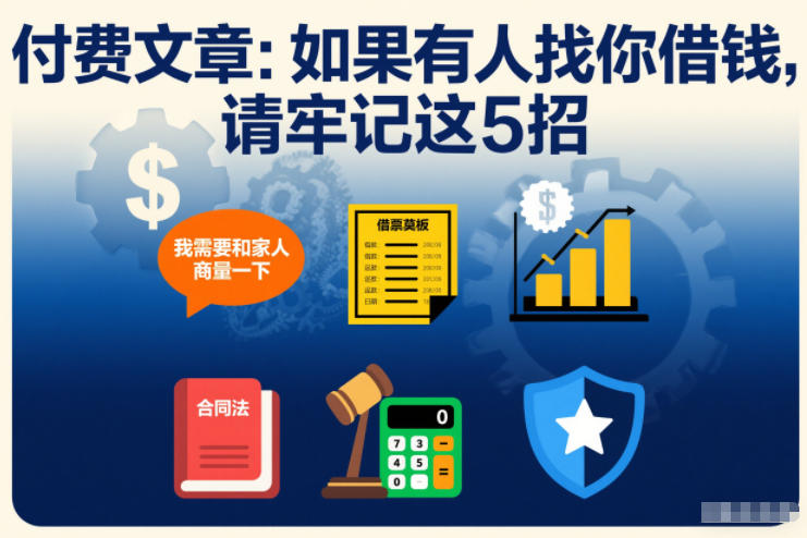 付费文章：如果有人找你借钱，请牢记这5招-资源云