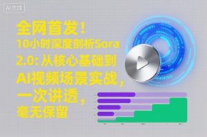 全网首发！10小时深度剖析Sora 2.0：从核心基础到AI视频场景实战，一次讲透，毫无保留-资源云