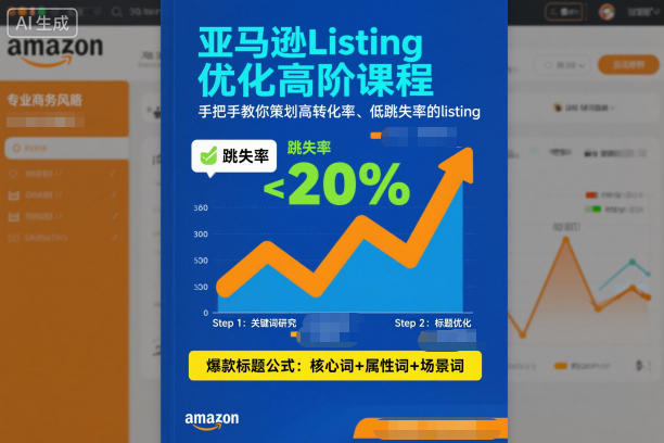 亚马逊Listing优化高阶课程，手把手教你策划高转化率、低跳失率的listing-资源云