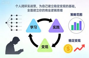 个人闭环实战营,为自己建立稳定变现的基础,全面建立你的商业逻辑思维-资源云