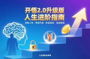 开悟2.0升级版人生进阶指南，洞察人性-思维升级-财富密码-自我圆满-资源云