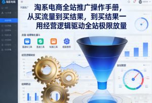 淘系电商全站推广操作手册,从买流量到买结果一用经营逻辑驱动全站极限放量-资源云