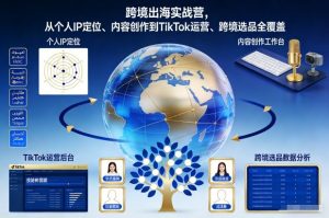 跨境出海实战营，从个人IP定位、内容创作到TikTok运营、跨境选品全覆盖-资源云
