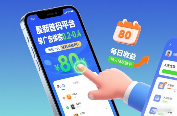 最新首码平台，单广告保底0.2-0.4，单机一天轻松撸80，早入场早賺米【揭秘】-资源云