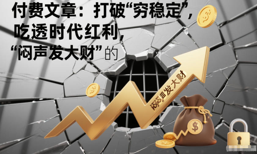 付费文章：打破“穷稳定”，吃透时代红利，“闷声发大财”的终极真谛-资源云