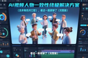 AI视频人物一致性终极解决方案（含多角色对口型），看这一篇就够了（完整版）-资源云