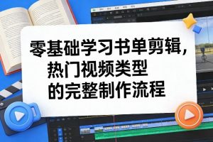 零基础学习书单剪辑,热门视频类型的完整制作流程(更新2026)-资源云