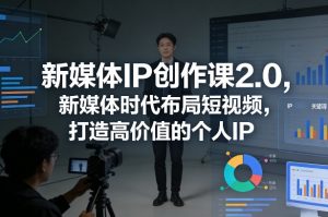 新媒体IP创作课2.0,新媒体时代布局短视频,打造高价值的个人IP-资源云