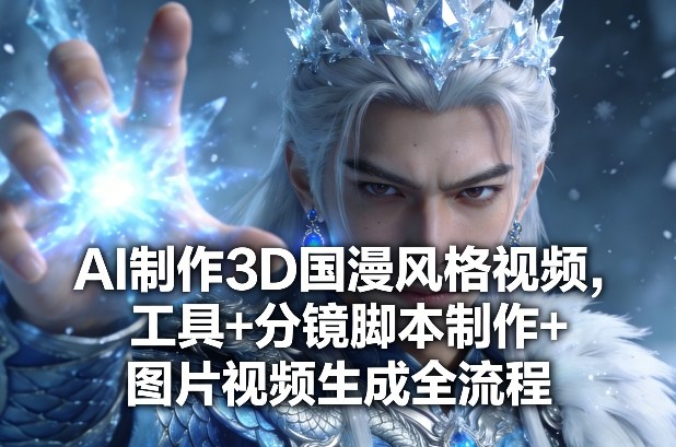 AI制作3D国漫风格视频，工具+分镜脚本制作+图片视频生成全流程-资源云