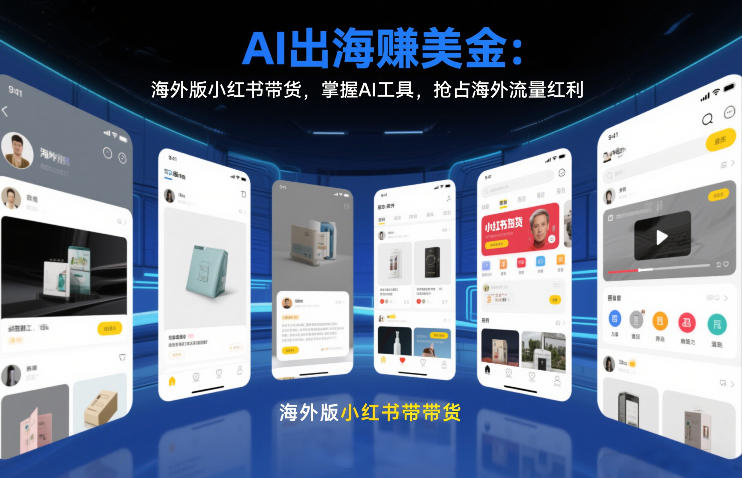 AI出海賺美金：海外版小红书带货，掌握AI工具，抢占海外流量红利（更新2026）-资源云