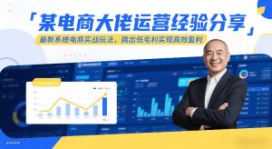 某电商大佬运营经验分享,最新系统电商实战玩法,跳出低毛利实现高效盈利-资源云