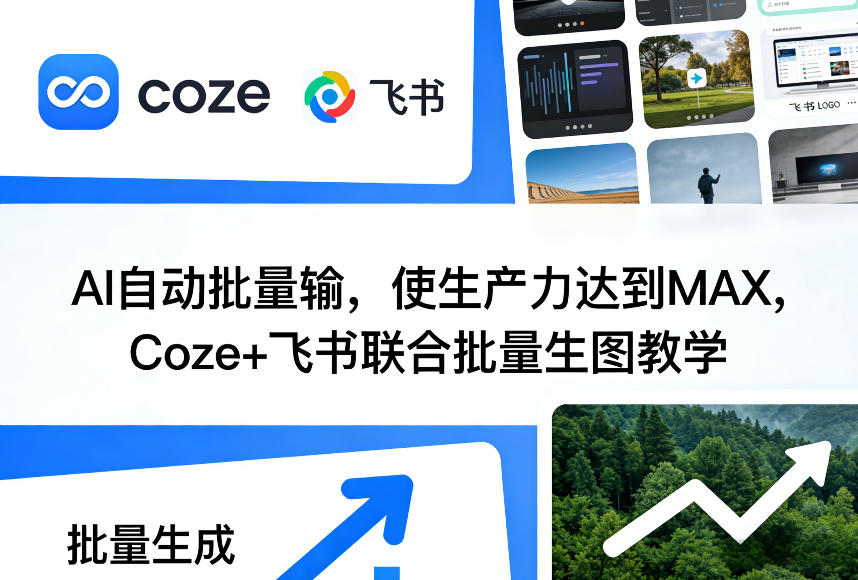 AI自动批量输，使生产力达到MAX，Coze+飞书联合批量生图教学-资源云