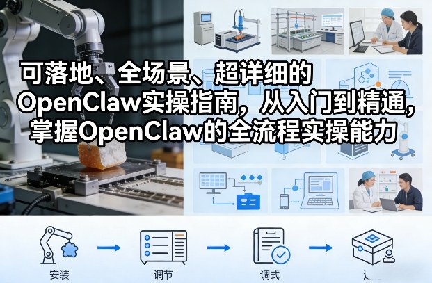 可落地、全场景、超详细的OpenClaw实操指南，从入门到精通，掌握OpenClaw的全流程实操能力-资源云