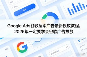 Google Ads谷歌搜索广告最新投放教程,2026年一定要学会谷歌广告投放-资源云