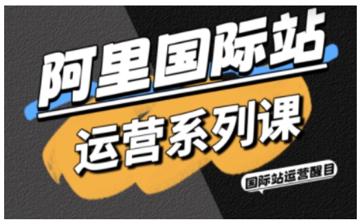 阿里国际站运营系列课，涵盖精准引流、直通车与全站推实战SOP，搭配AI效率工具包与高阶增长玩法（更新）-资源云