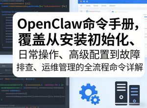 OpenClaw命令手册，覆盖从安装初始化、日常操作、高级配置到故障排查、运维管理的全流程命令详解-资源云