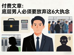 付费文章：底层男人必须要放弃这6大执念-资源云