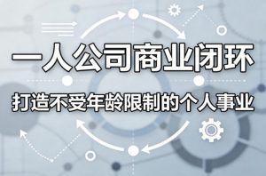 一人公司商业闭环，打造一份不受年龄限制的个人事业-资源云