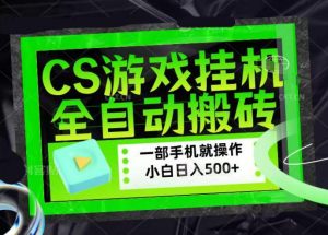 CSGO游戏挂G捡漏搬砖，超稳定的项目，带领1000+小白实现日入500+，数据可视频验证【揭秘】-资源云