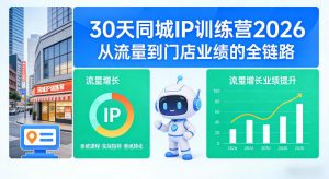 30天同城IP训练营2026年，从流量到门店业绩的全链路-资源云